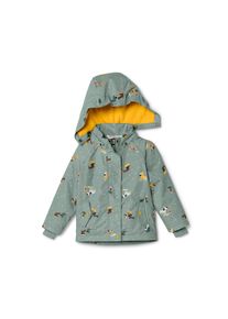Tchibo - Kinder Thermo-Regenjacke - Unisex - Gr. 122/128 - senfgelb/print
