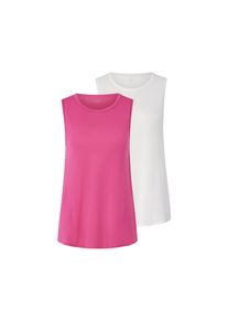 Tchibo - 2 Sport-Tops - Damen - Gr. L - pink