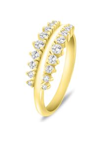 Brilio, Ring, Silver - Fashion gold-plated ring with clear zircons RI120Y - Circuit: 56 mm, (56)
