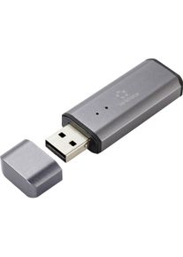 Renkforce USB Bridge USB Kopfh&ouml;rer DAC USB Audio DAC 24-bit/96kHz (USB-DAC), Kopfh&ouml;rerverst&auml;rker, Grau