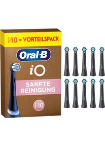Oral-B, Zahnbürstenkopf, iO Sanfte Reinigung Schwarz 10er FFU Aufsteckbürsten (10 x)