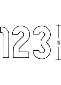 HEWI, Hausnummer + T&uuml;rschild, Hausnummer Ziffer 7 Spezial-Polyamid 99 reinweiss 165mm D.33mm