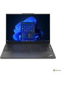 Lenovo NB TP E16 G2 ULT5-135U/16G/512G/W11P (16", 512 GB, 16 GB, Deutschland), Notebook, Schwarz