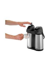 Bartscher Isolierpumpenkanne Duo 1,9L-ST Gastro 2x 1,9L, Thermoskanne, Schwarz