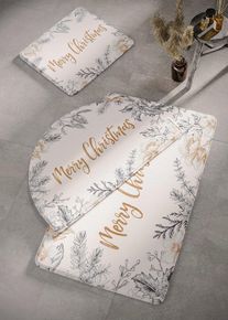 bonprix Covoraşe baie cu burete memory, bej, Covoraş WC clasic 45/50 cm