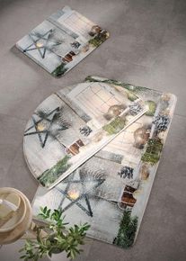 bonprix Covoraș baie cu burete memory, gri, covoraş WC clasic: 45/50 cm