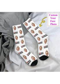 Kawaii I Love Hot Moms Custom Socks Men Women Warm 3D Printing Personalized Face Photo Design Sports Basketball Socks