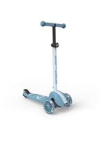 Scoot and Ride Kinderscooter , Pastellblau , Kunststoff , 27x58x57.5 cm , unisex , Ce , Lenkstange abnehmbar, höhenverstellbarer Lenker, weiche Griffe, Antirutsch-Trittbrett mit Bremse, Räder mit LED-Licht , Spielzeug, Kinderfahrzeuge