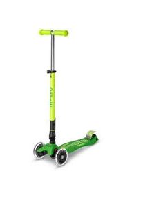 Kinderscooter , Grün , Kunststoff , 26.5x67-91x57 cm , unisex , Hinterrad-Reibungsbremse, höhenverstellbarer Lenker mit Schnellspanner, Schnellklappmechanismus, Lenkstange abnehmbar, weiche Griffe, Antirutsch-Trittbrett mit Bremse, Räder mit LED-Licht, faltbarer Lenker , Spielzeug, Kinderfahrzeuge