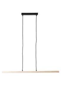 Brilliant Led-Hängeleuchte , Schwarz, Kieferfarben , Holz, Metall, Kunststoff , Holz , länglich , 6x150x103 cm , RoHS, Fsc, Reach, Europäischer Sicherheitsstandard , beliebig kürzbar , Lampen & Leuchten, Leuchtenserien