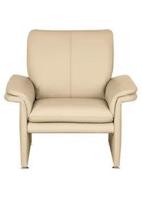 Livetastic Sessel , Beige , Leder , Echtleder , Rindleder , 93x90x88 cm , Made in Eu , Lederauswahl , Wohnzimmer, Sessel, Ledersessel