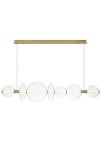 Elstead Lighting Led-Hängeleuchte , Goldfarben , Metall, Glas , 70 cm , höhenverstellbar , Lampen & Leuchten, Leuchtenserien