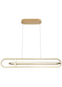 Elstead Lighting Led-Hängeleuchte , Goldfarben , Metall, Kunststoff , 44.9 cm , höhenverstellbar , Lampen & Leuchten, Leuchtenserien