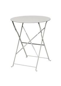 Mesa redonda cinza de a&ccedil;o lacado Bolero, 600mm. GH556