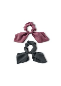 Tchibo - Gumki do włosów z kokardką - kolor: brązowy/czarny