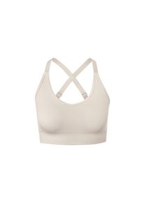 Tchibo - Bezszwowy biustonosz sportowy - dla pań - rozmiar M 40/42 - kolor: beżowy/brązowy