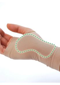 Damen Karpaltunnel-Bandage in beige ,Gr&ouml;&szlig;e 2, WITT, 96% Polyamid, 4% Polyurethan