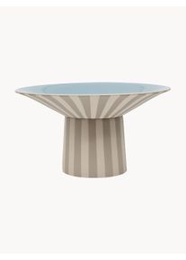 Oyoy Living Design Handmålad Dekorationsskål Toppu, H 17 cm Beige Stengods Ø 30 x H 17 cm