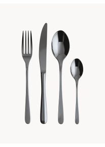 Sambonet Polished Stainless Steel Cutlery Set Taste, 6 people, Set of 24 Black Metal 6 personer (Set med 24)