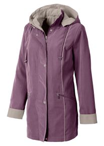 Dames Jack van microgaren met blinde ritssluiting in oudroze ,maat 38, WITT, 90% Polyester, 10% Polyamide