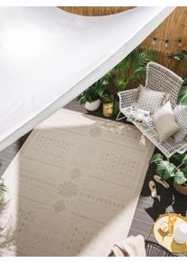 benuta Nest Tepper til innendørs og utendørs bruk Bronco Krem 120x170 cm Geometrisk