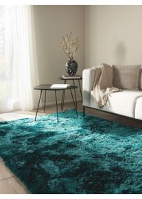 benuta Nest Teppe med luv Whisper Turkis 80x150 cm Uni