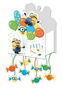 Procos Minions Balloon Party Train Pinata 20 x 25 cm (10er Multipack)