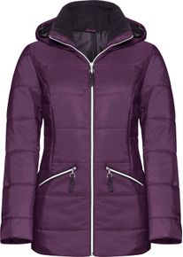 Damen Steppjacke mit Wattierung, w&auml;rmend aubergine Gr&ouml;&szlig;e 38