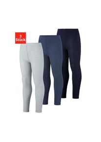 H.I.S. H.I.S , Kinder , Strickstrumpfleggings Packung, 3 Stk. tlg. in feiner Rippqualität , 1x marine, 1x jeans, 1x hellgrau meliert , 122/128 , 122/128 ,...