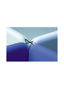 Elemento de unión para el sistema de paredes separadoras acústicas Softline, H x A 50 x 4 mm, cuádruple, negro