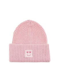 Zwillingsherz , Strickmütze »Smile« Grobstrick, Smile Patch , Rosa