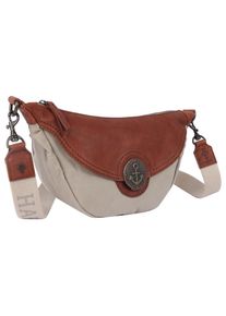 Harbour 2nd , Umhängetasche »Estelle« Schultertasche Handtasche Damen mit Ankerschloss , khaki/cognac