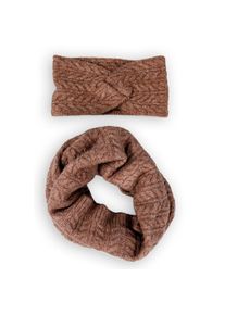 Capelli New York , Loop mit Zopfstrickmuster , camel