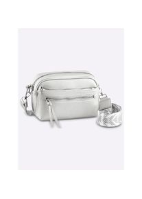 Heine , Umhängetasche , silberfarben