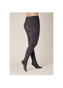 Kunert, Damen, Strickstrumpfhose &raquo;Strumpfhose Sensual Cotton Curvy&laquo;, Carbon 3420, 43-45, Carbon 3420, 128 DEN