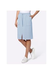 Heine , Damen , Sweatrock , eisblau , 50 , 50 , mit 55% Viskose