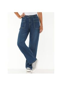 Classic Basics , Damen , Bequeme Jeans , blue-stone-washed , Normalgrößen , 40 -Normalgrößen , 40 , weicher Denim
