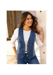 Classic Basics , Damen , Jeansweste , blue-bleached , 52 , 52 , weicher Denim