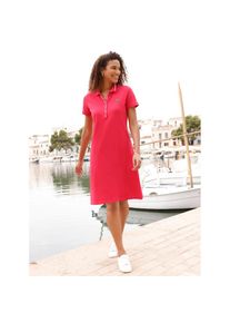 Casual Looks , Damen , Shirtkleid »Polokleid« , erdbeere , Normalgrößen , 38 -Normalgrößen , 38 , reine Baumwolle