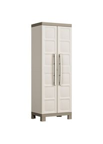 Keter Ger&auml;teschrank, Taupe, Beige, Kunststoff, 4 F&auml;cher, 65x182x45 cm, Freizeit & Co, Heimwerken, Werkstatteinrichtung, Werkzeugschr&auml;nke