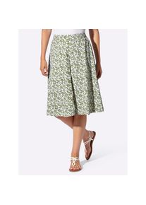 Classic Basics , Damen , Jerseyrock , schilf-weiß-bedruckt , 54 , 54 , 100% Baumwolle