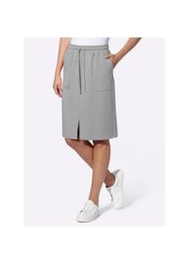Heine , Damen , Sweatrock , steingrau , 34 , 34 , mit 55% Viskose
