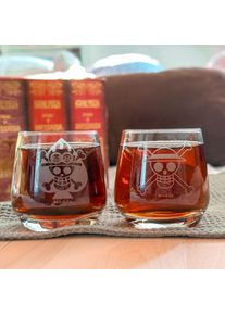 One Piece - Verres Luffy & Ace Set de 2