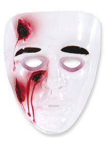 Widmann Masque d'Halloween blanc bless&eacute;
