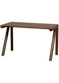 Livetastic Schreibtisch , Walnussfarben , Holz , Mangoholz , massiv , rechteckig , A-Form , 60x78x130 cm , Holzmöbel, Holztische, Schreibtische Holz, Schreibtische Holz