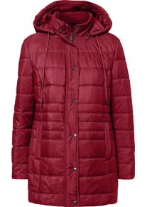 Damen Steppjacke mit seitlichen Druckkn&ouml;pfen dunkelrot Gr&ouml;&szlig;e 40
