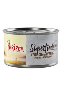 Purizon Superfoods 6 x 140 g.- gibier, hareng, potiron, grenade
