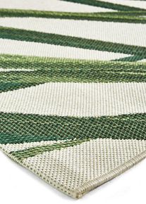 Tappeto da interno ed esterno con foglia di palma, Verde, Taglia 60x110 cm, bonprix