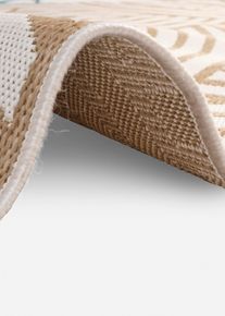 Tappeto da esterno e interno con fantasia grafica, Beige, Taglia 60x110 cm, bonprix
