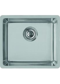 Elleci, Sp&uuml;lbecken, Space 500 Unterbausp&uuml;le Rechteckig Edelstahl (Unterbausp&uuml;le, 44 cm, 54 cm)